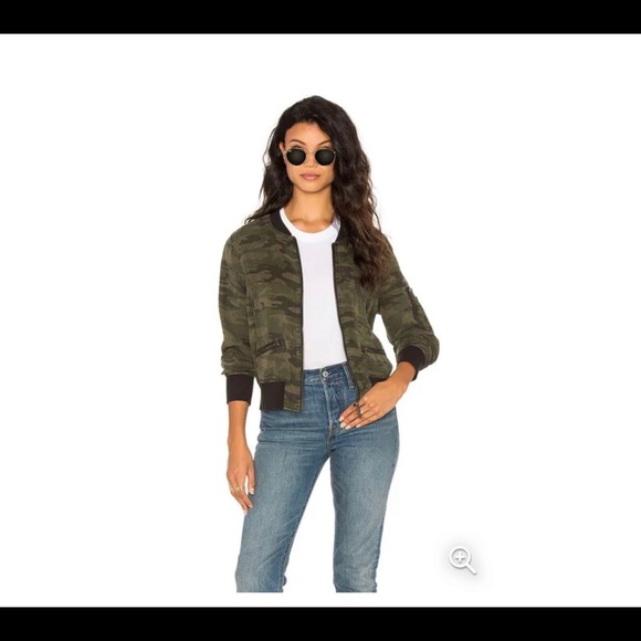 Coats | Sanctuary Camo Bomber Jacket 